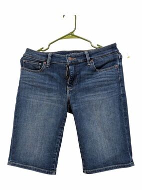 Lucky Brand Women's Dark Blue Denim Bermuda Shorts